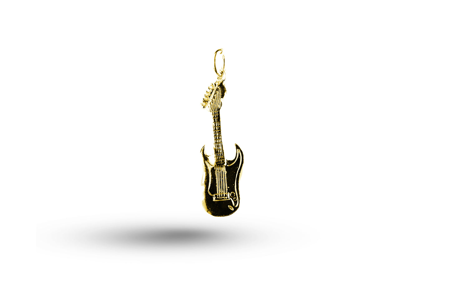 Yellow gold Electric Guitar charm.