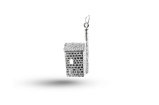 White gold Tin Mine charm.