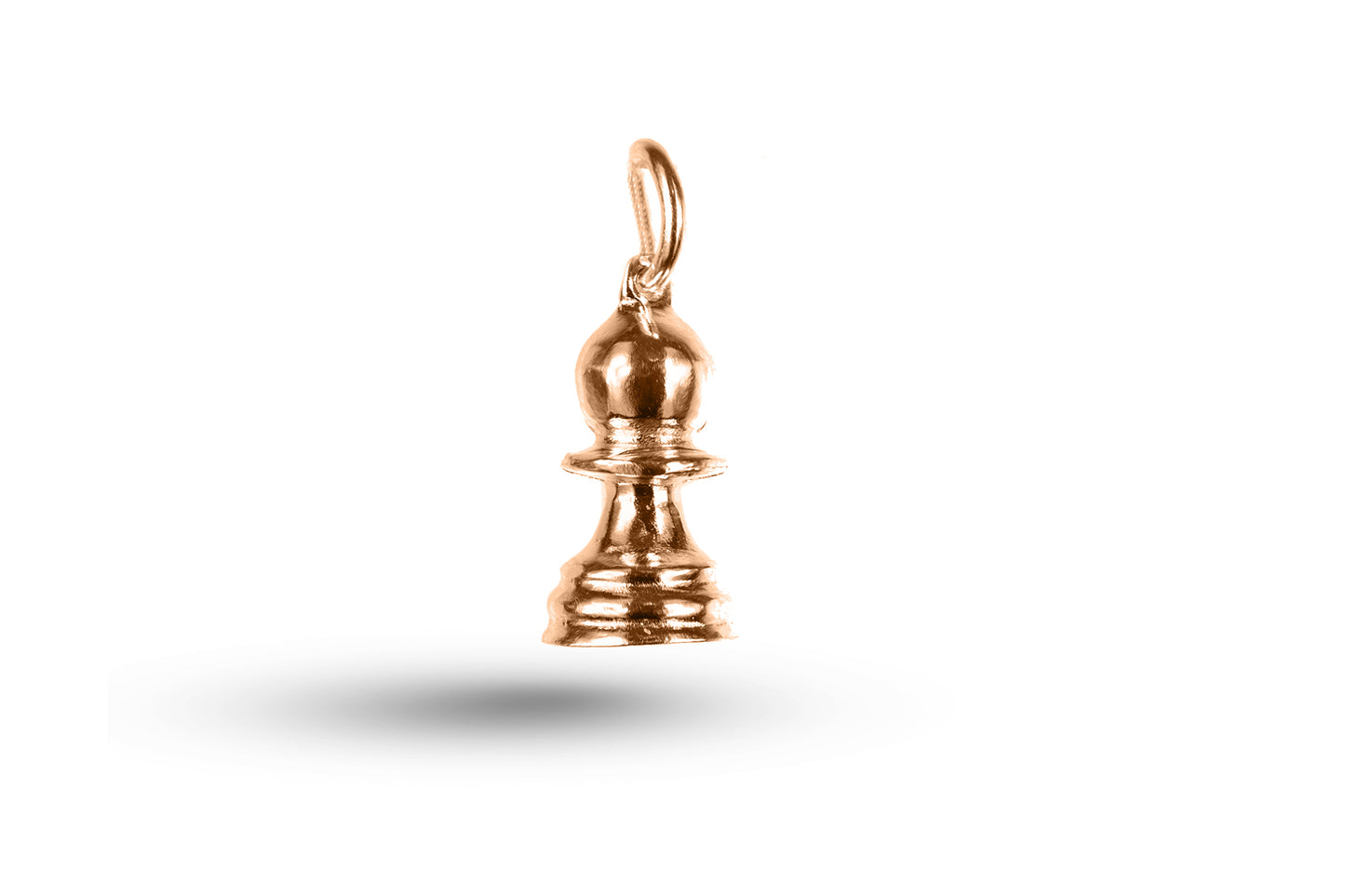 Luxury rose gold Chess Pawn charm.
