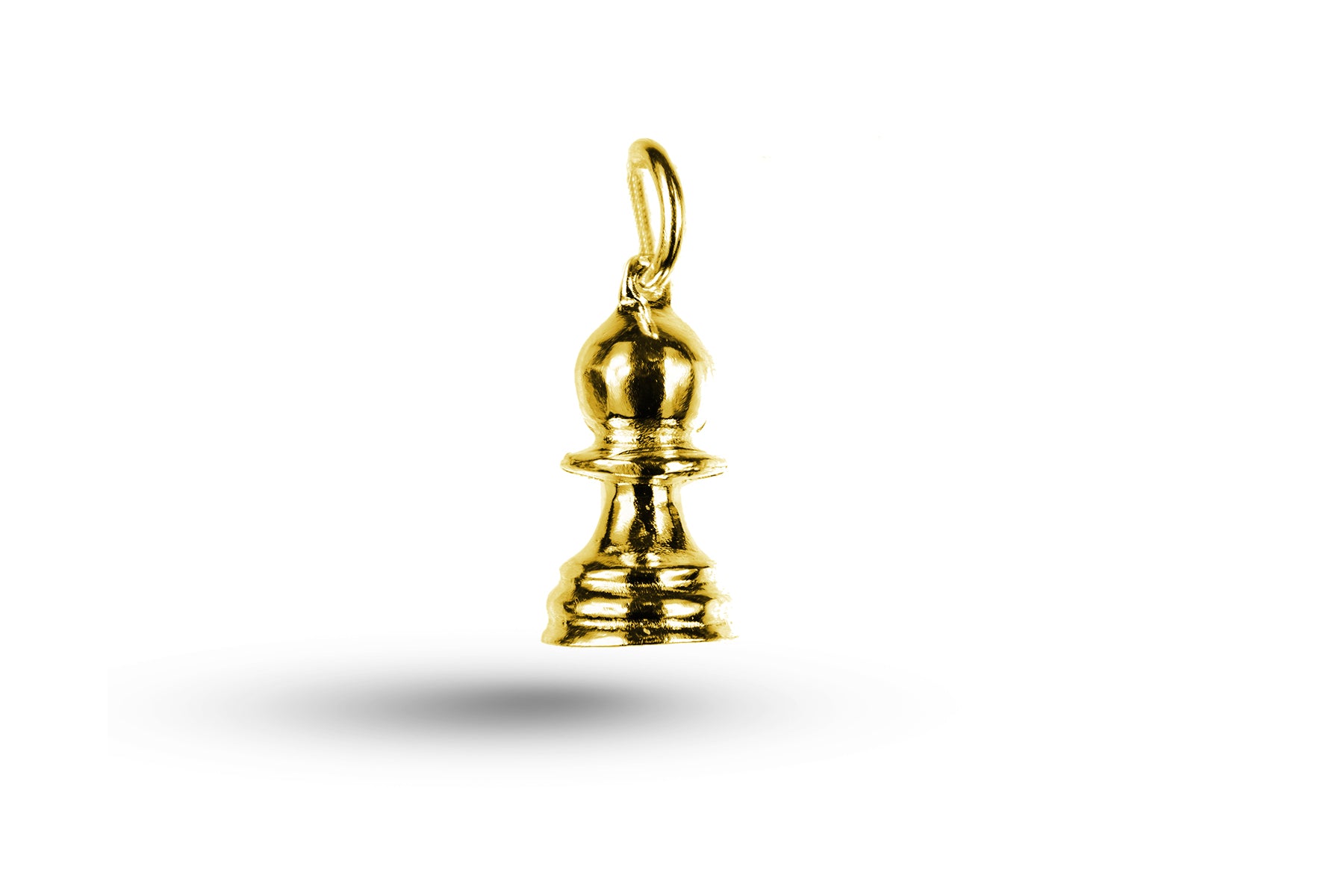 Luxury yellow gold Chess Pawn charm.