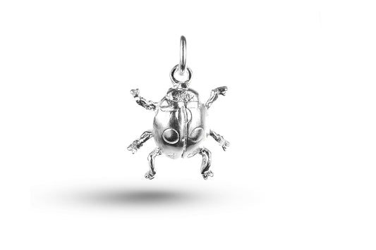 White gold Ladybird charm. 