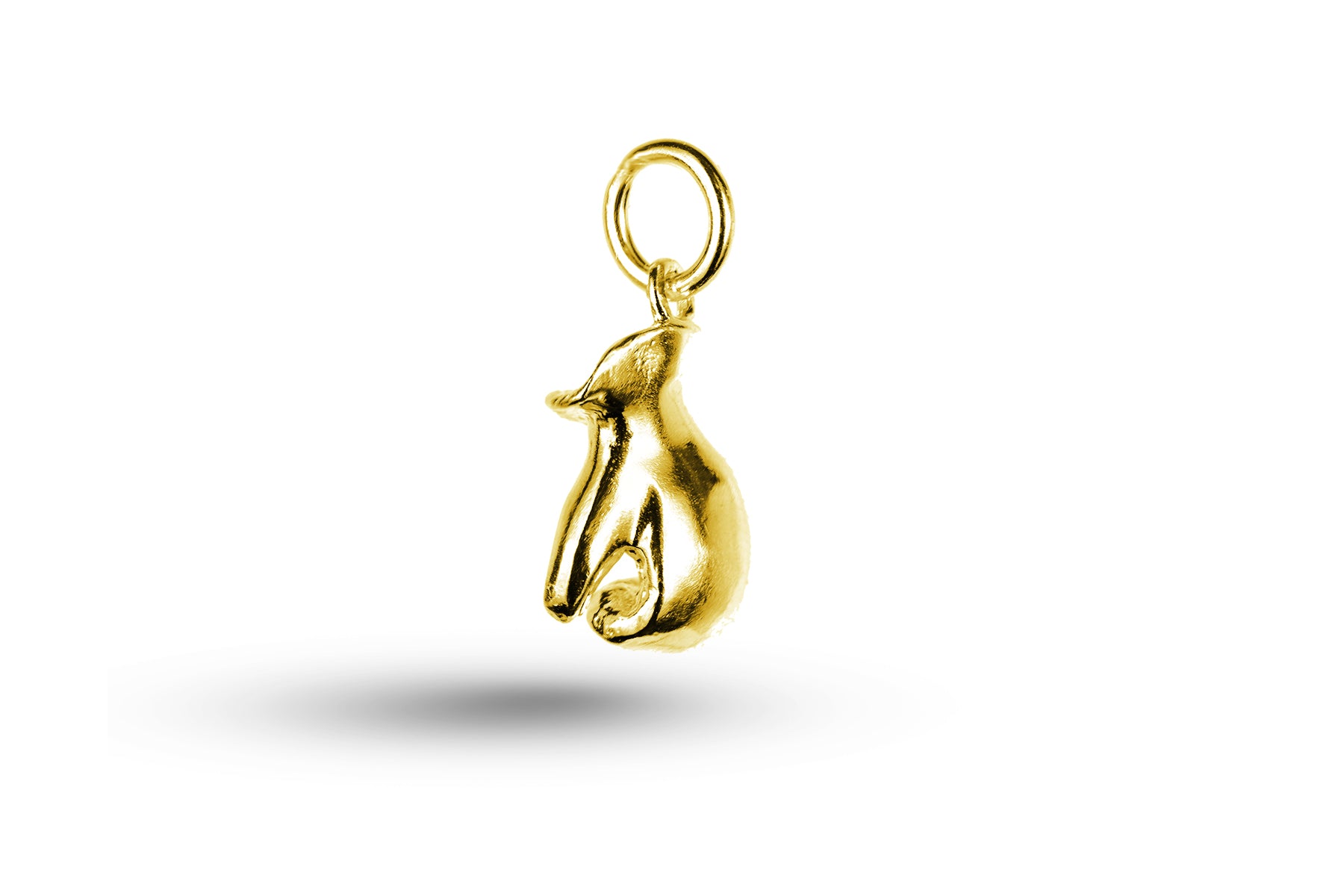 Luxury yellow gold Boxing Glove charm.