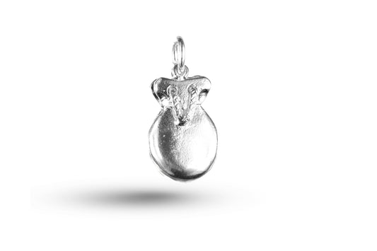 Luxury white gold Castanets charm.