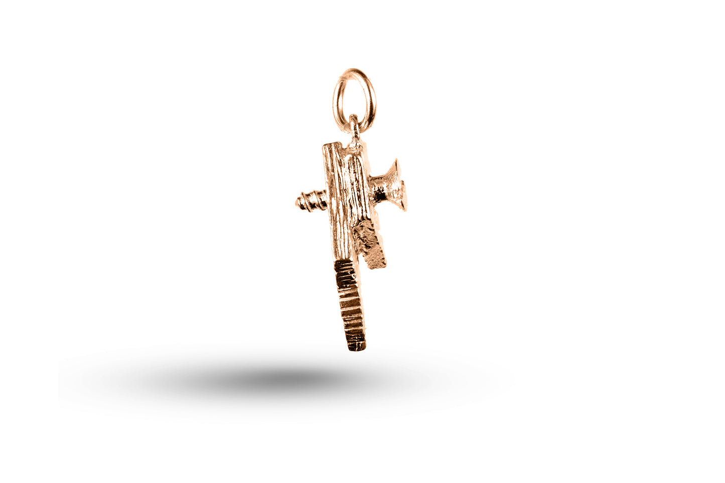 Rose gold Wood with Screw charm.