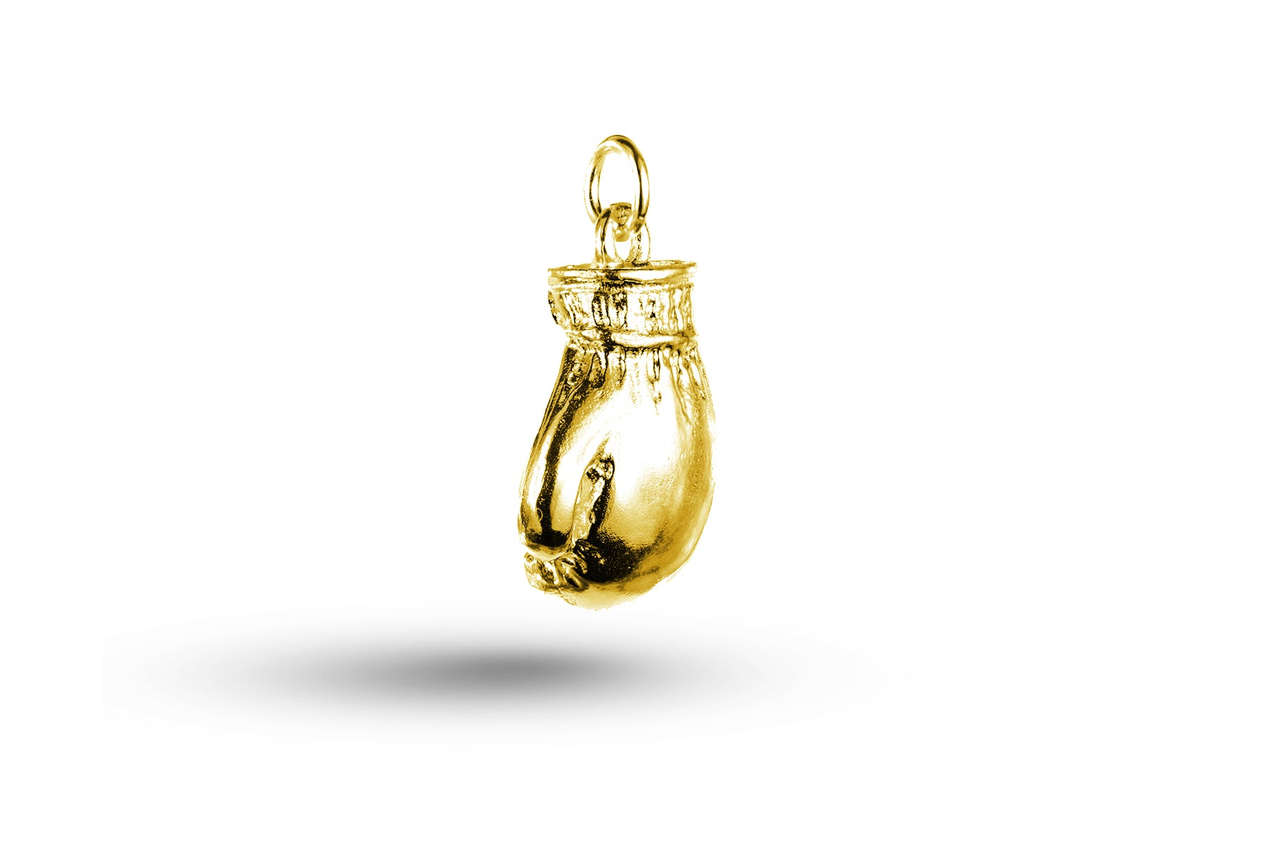 Yellow gold Heavy Pair of Boxing Gloves charm.