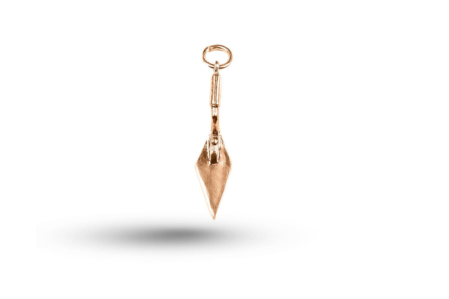 Rose gold Trowel charm.