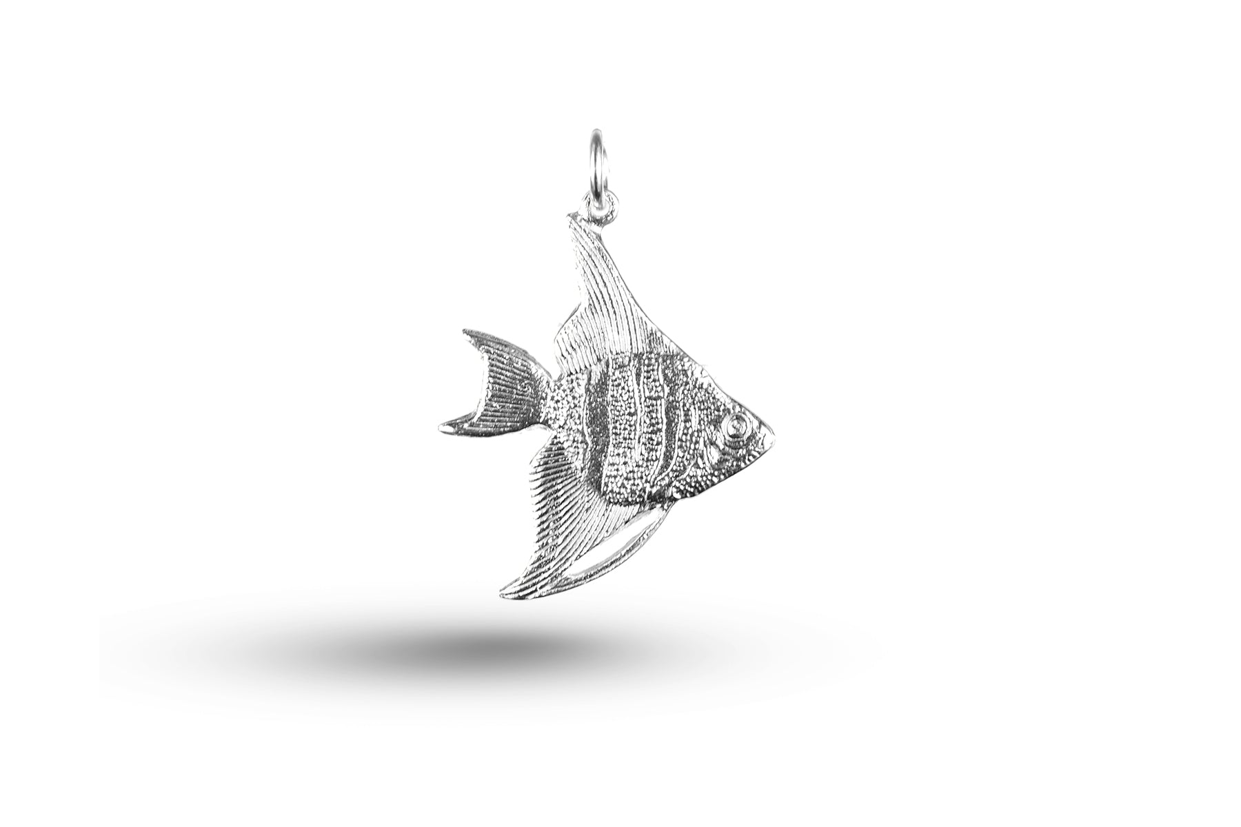 White gold Fish charm.