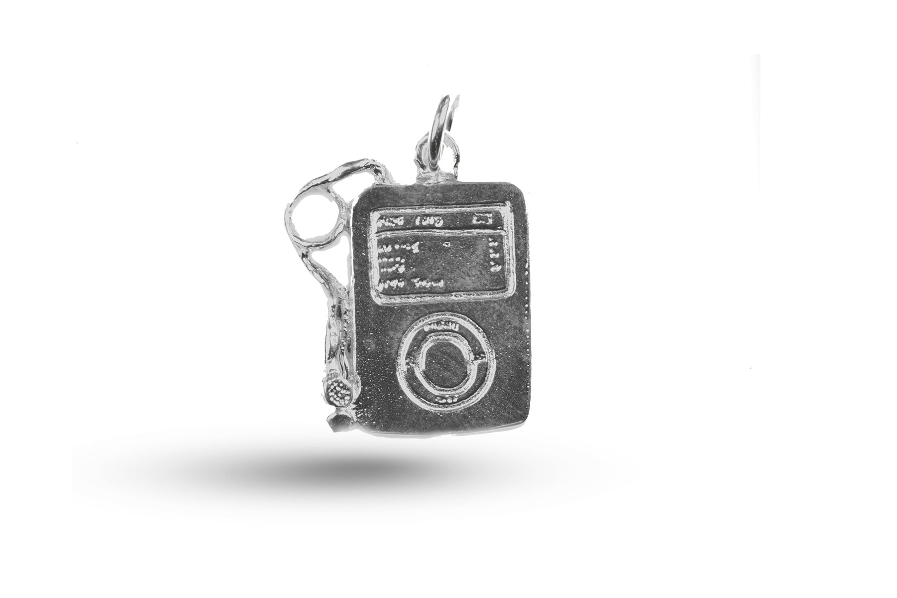 White gold iPod charm.