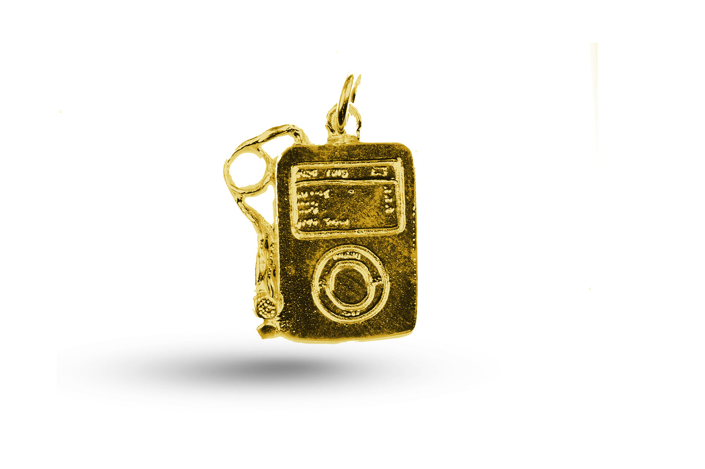 Yellow gold iPod charm.