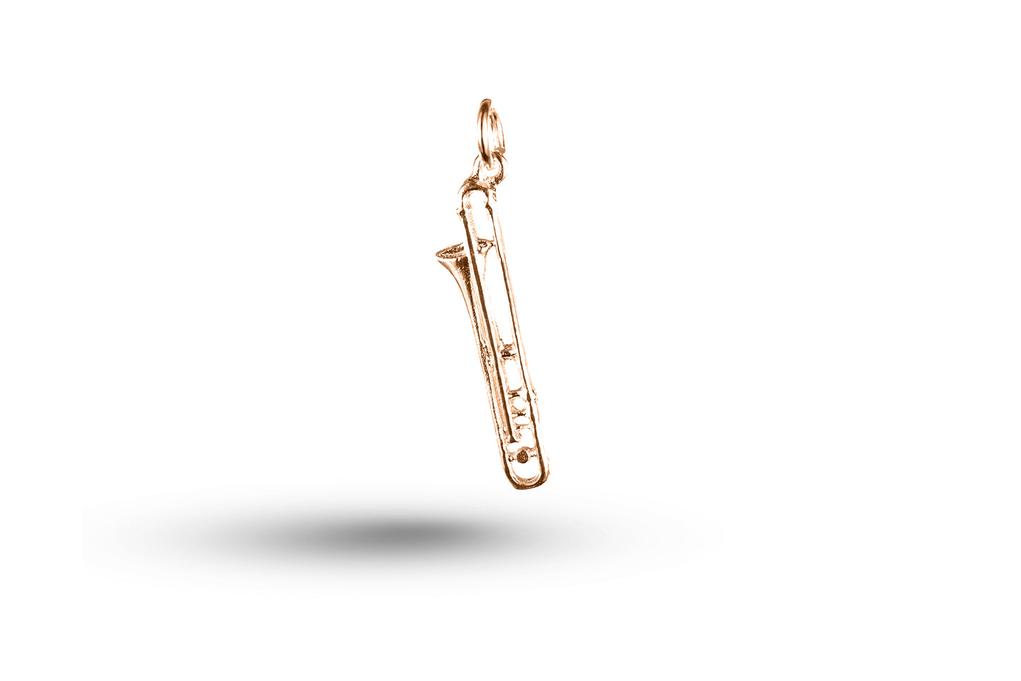 Rose gold Lightweight Trombone charm.