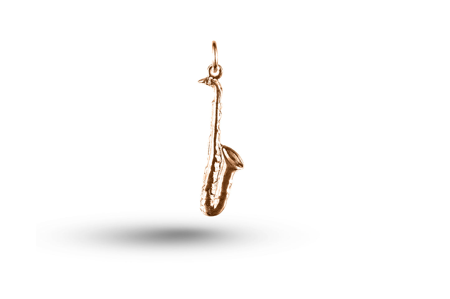 Rose gold Simple Saxophone charm.
