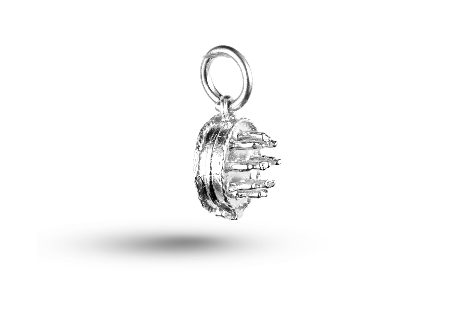 Luxury white gold Birthday Cake charm.