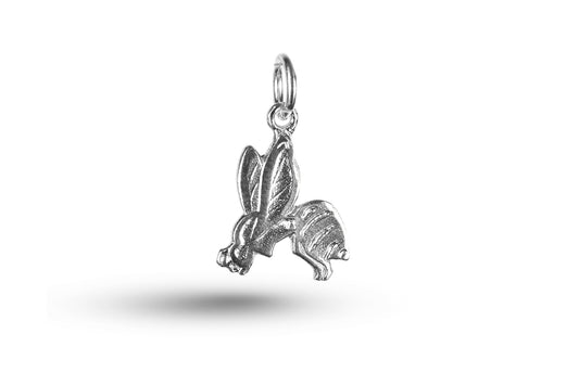 White gold Wasp charm.