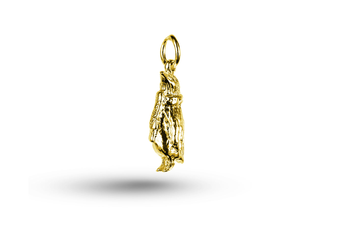Yellow gold Penguin with Scarf charm.