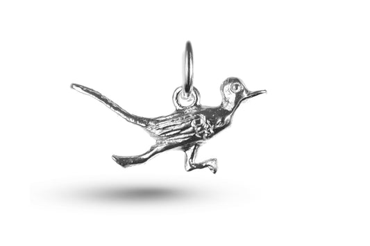 White gold Road Runner charm.