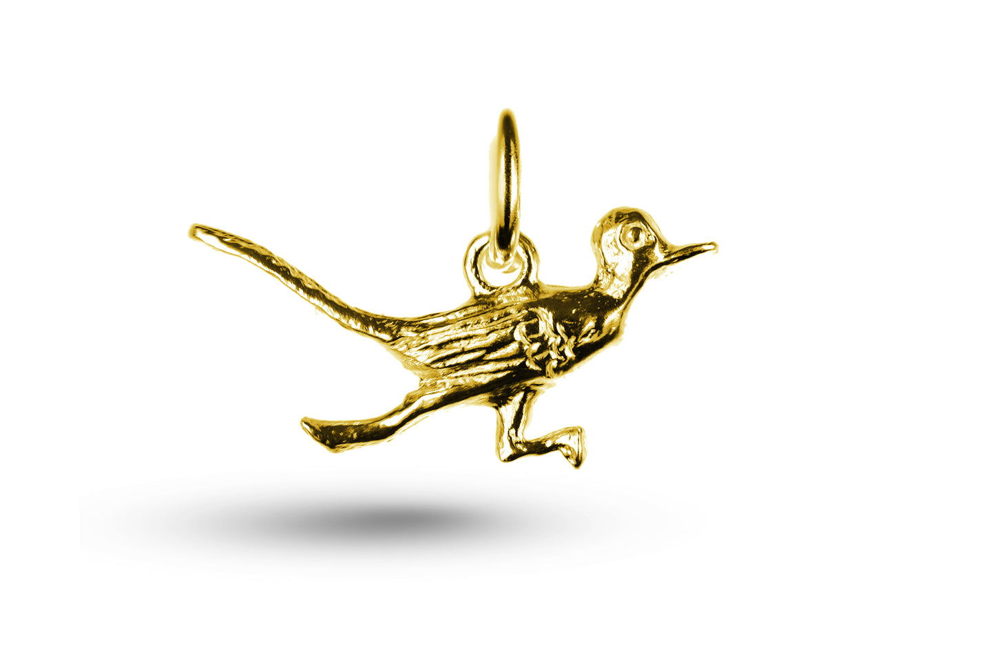 Yellow gold Road Runner charm.