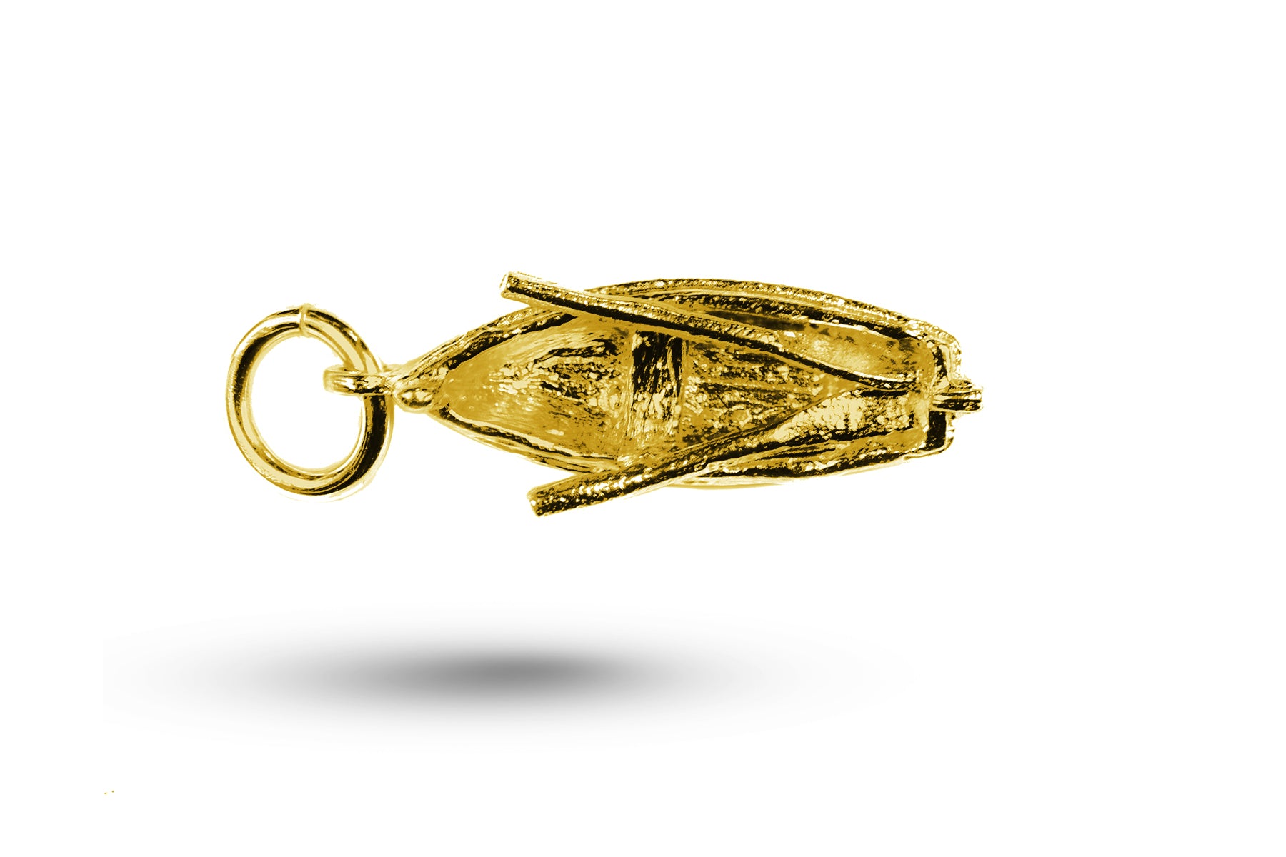 Yellow gold Rowing Boat charm.