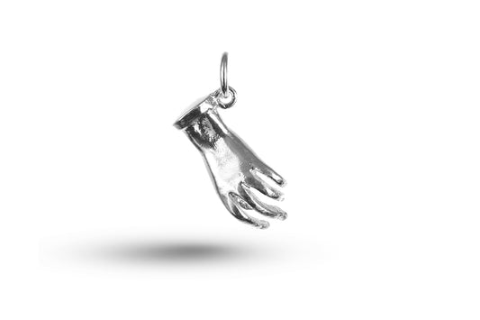 White gold Open Hand charm.