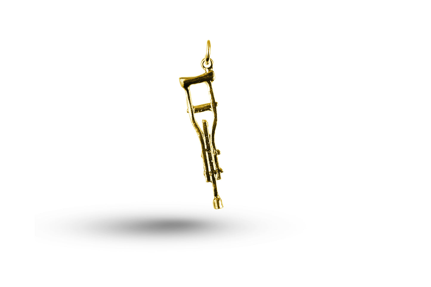 Yellow gold Crutch charm.
