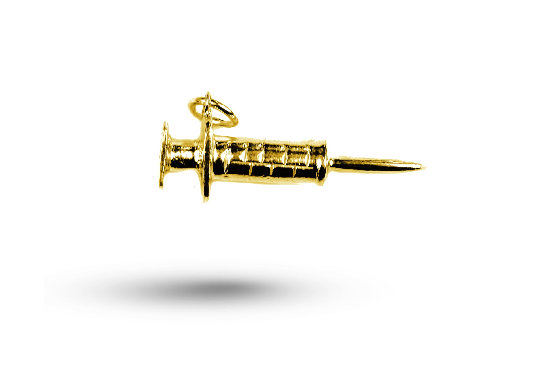 Yellow gold Hypodermic charm.