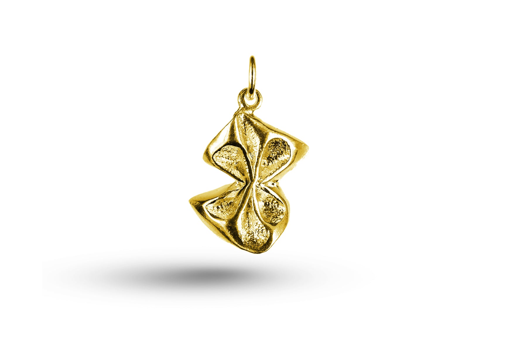Luxury yellow gold Bow charm.