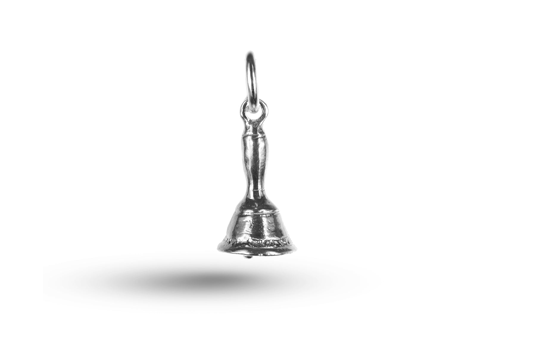White gold Hand Bell charm.