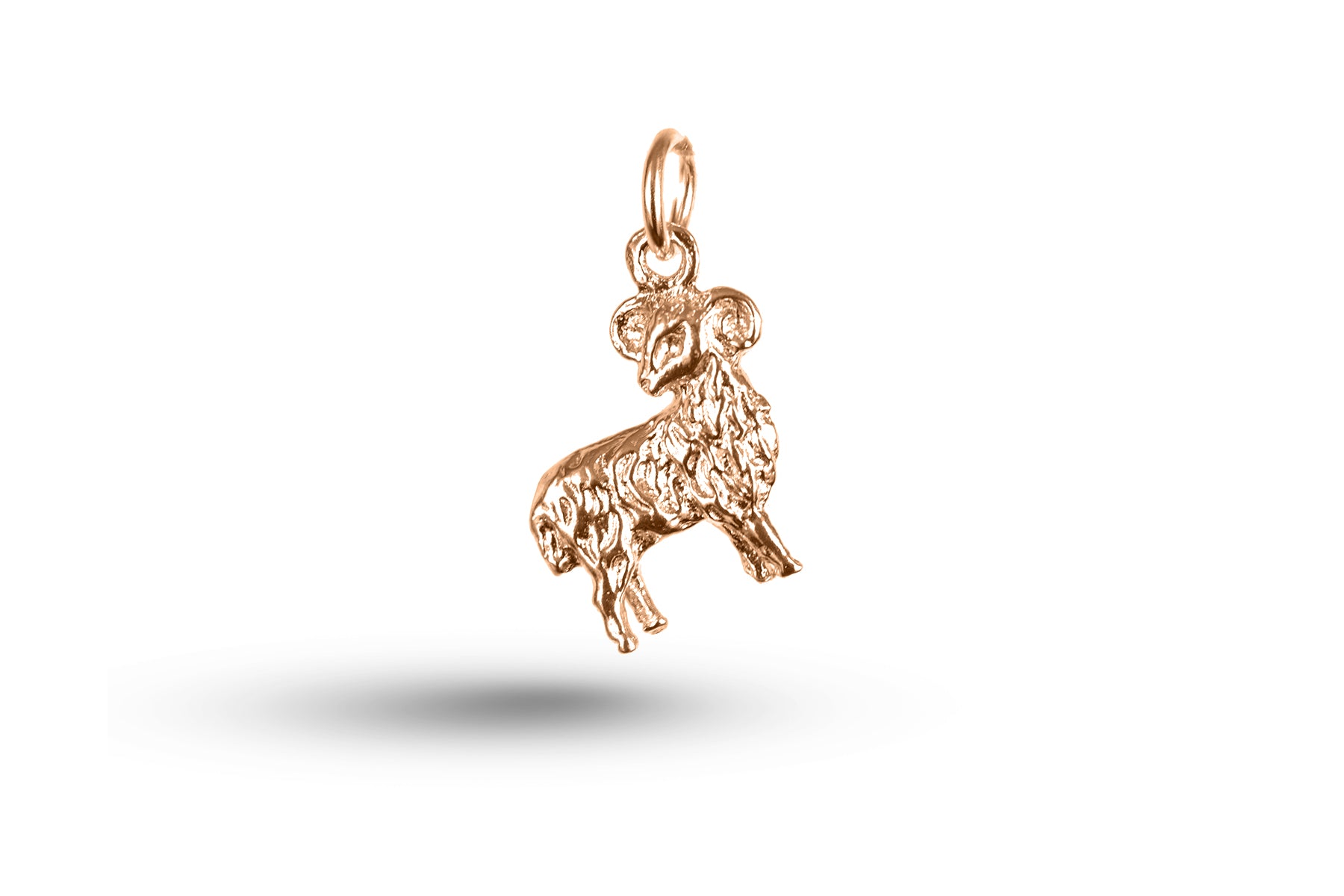 Rose gold Large Aries charm.