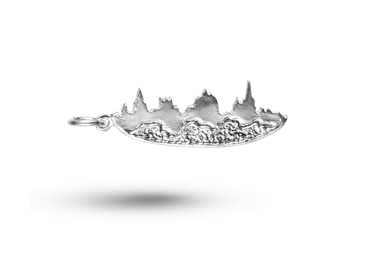 White gold London Skyline charm.