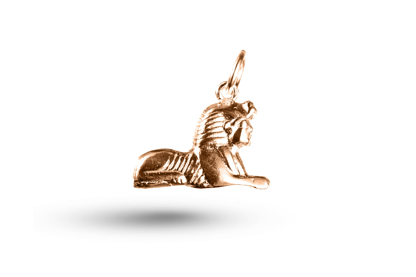 Rose gold Sphinx charm.