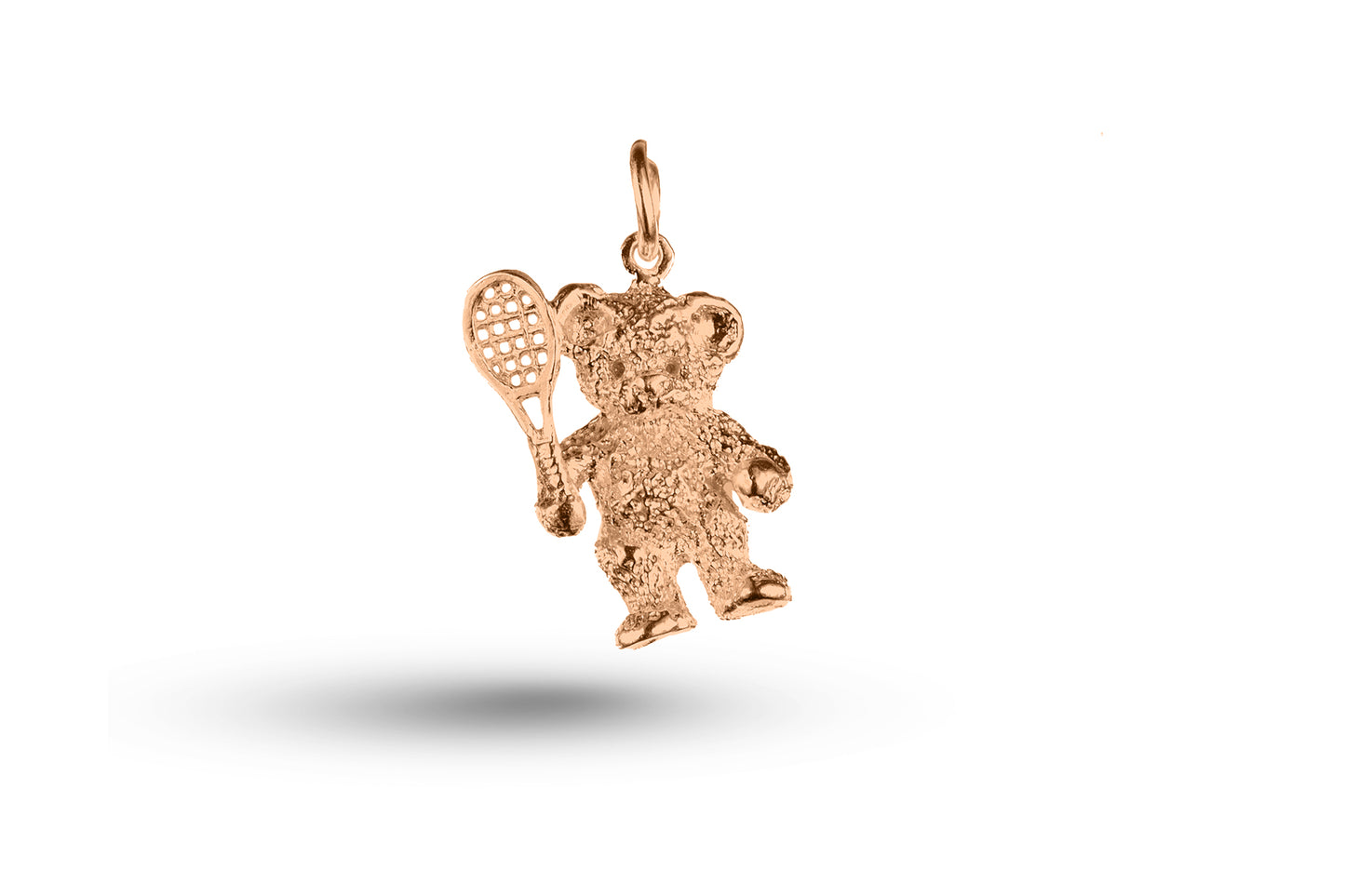 Rose gold Tennis Ted charm.