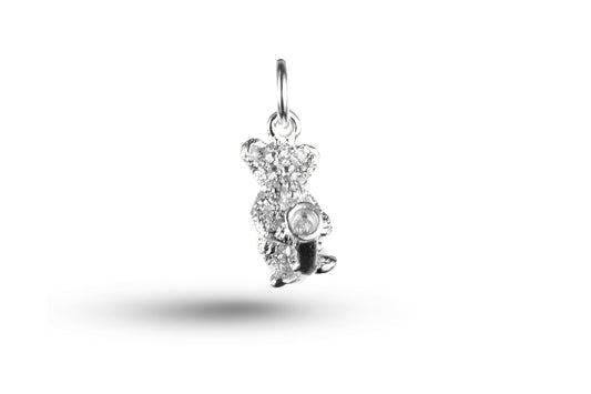 White gold Ted with Saxophone charm.