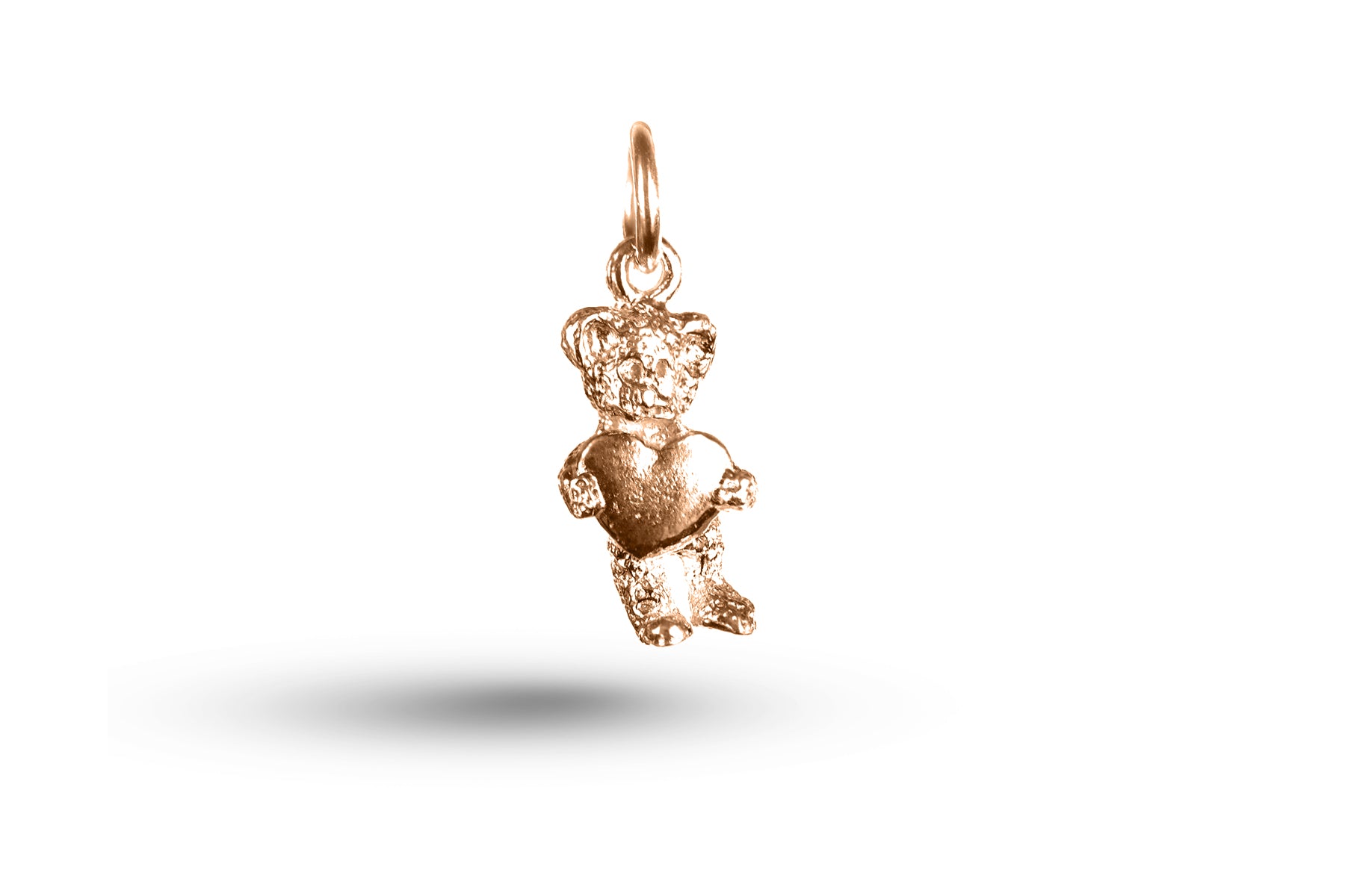 Rose gold Ted with Heart charm.