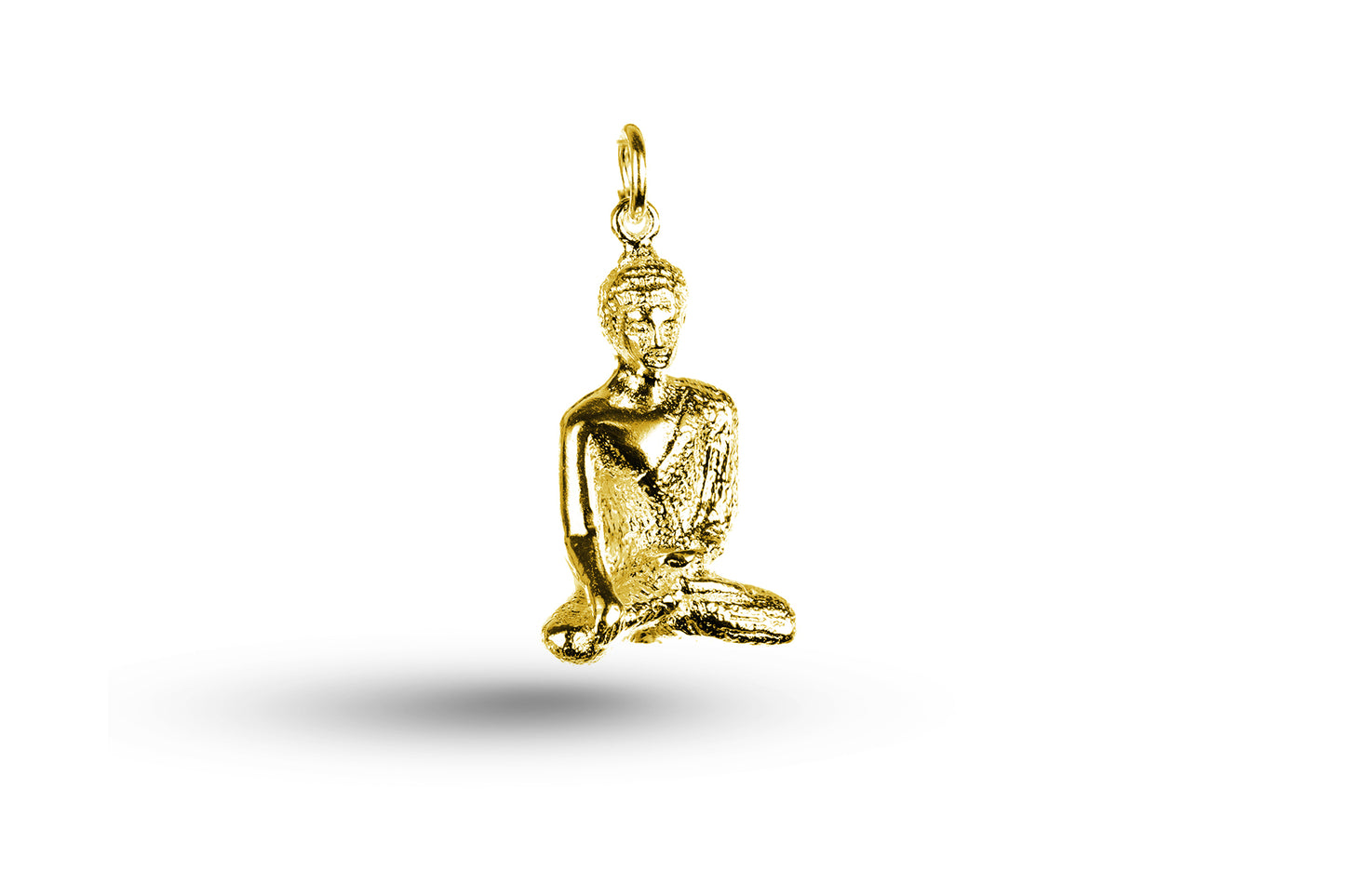 Yellow gold Heavy Buddha charm.