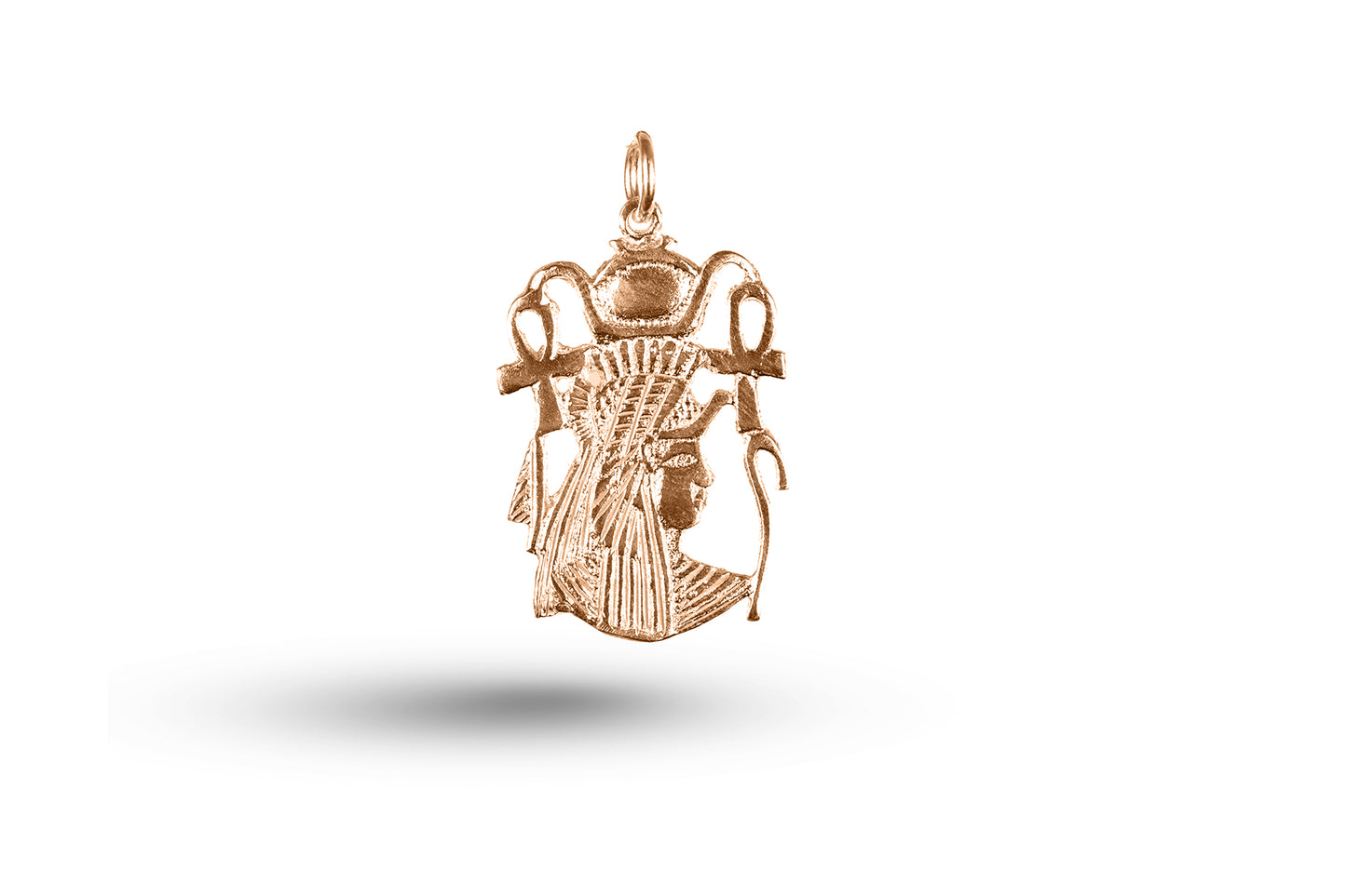 Rose gold Queen Nefertari charm.