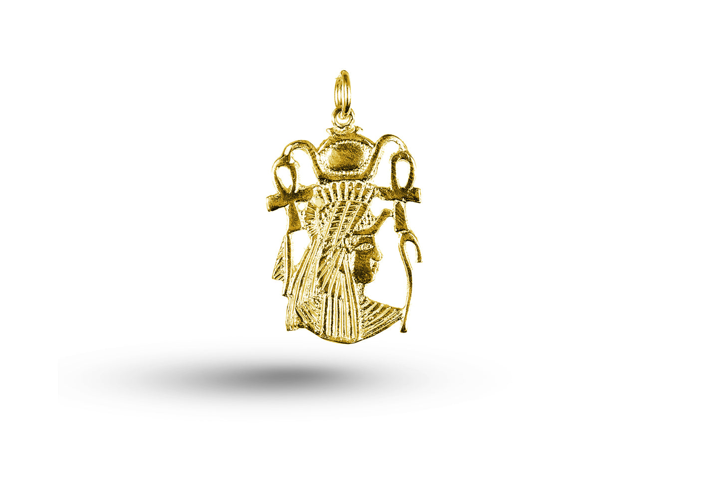 Yellow gold Queen Nefertari charm.