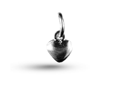 White gold Heart charm.