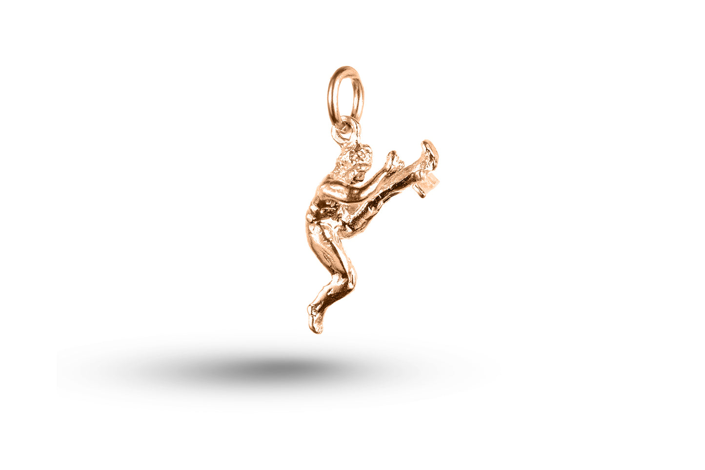 Rose gold Hurdles charm.