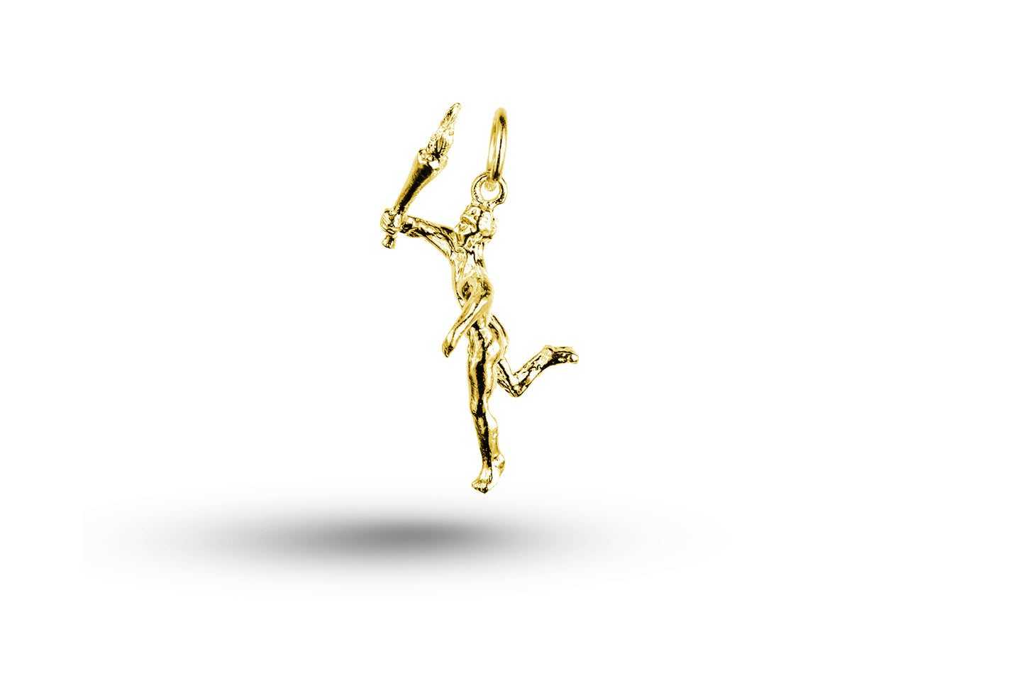 Yellow gold Torch Carrier charm.