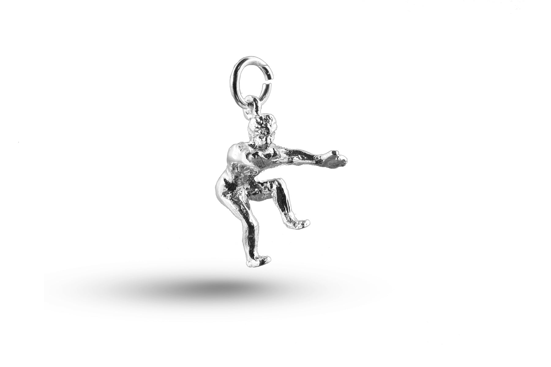White gold On Your Marks charm.