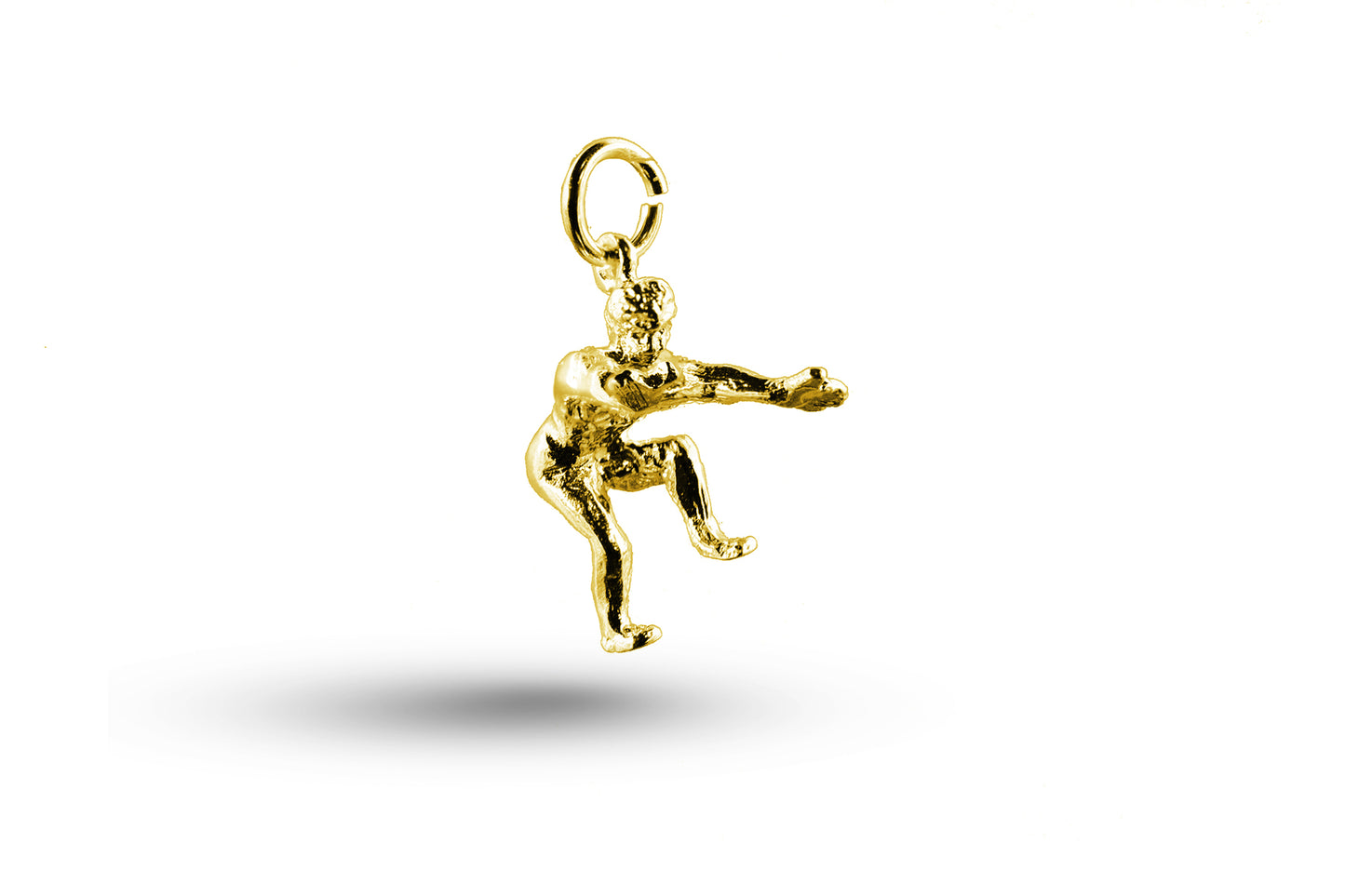 Yellow gold On Your Marks charm.