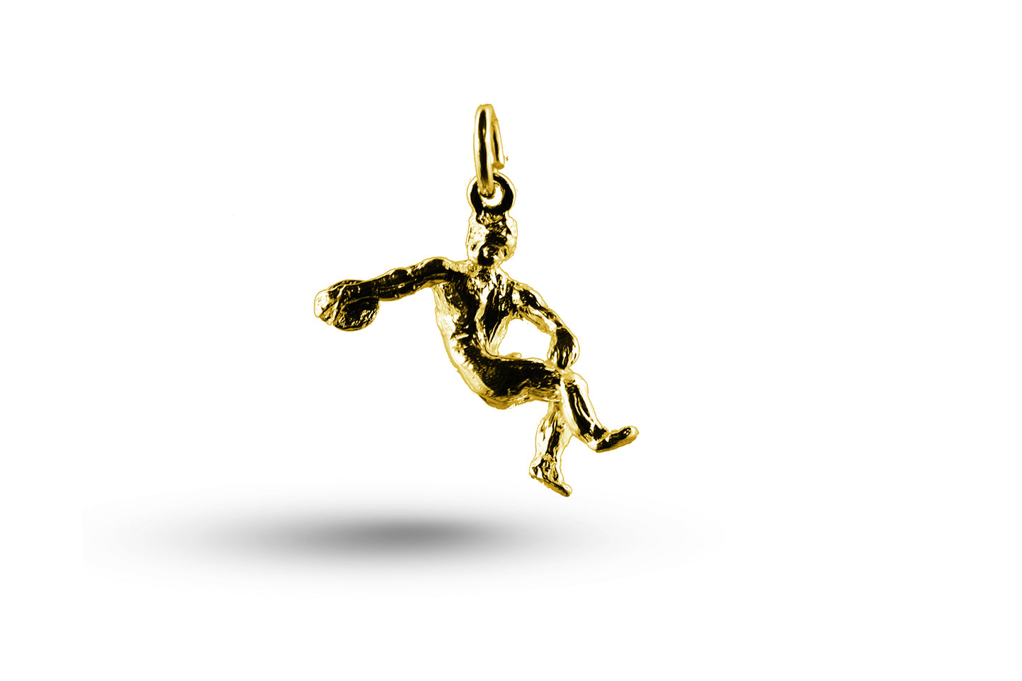 Yellow gold Discus charm.