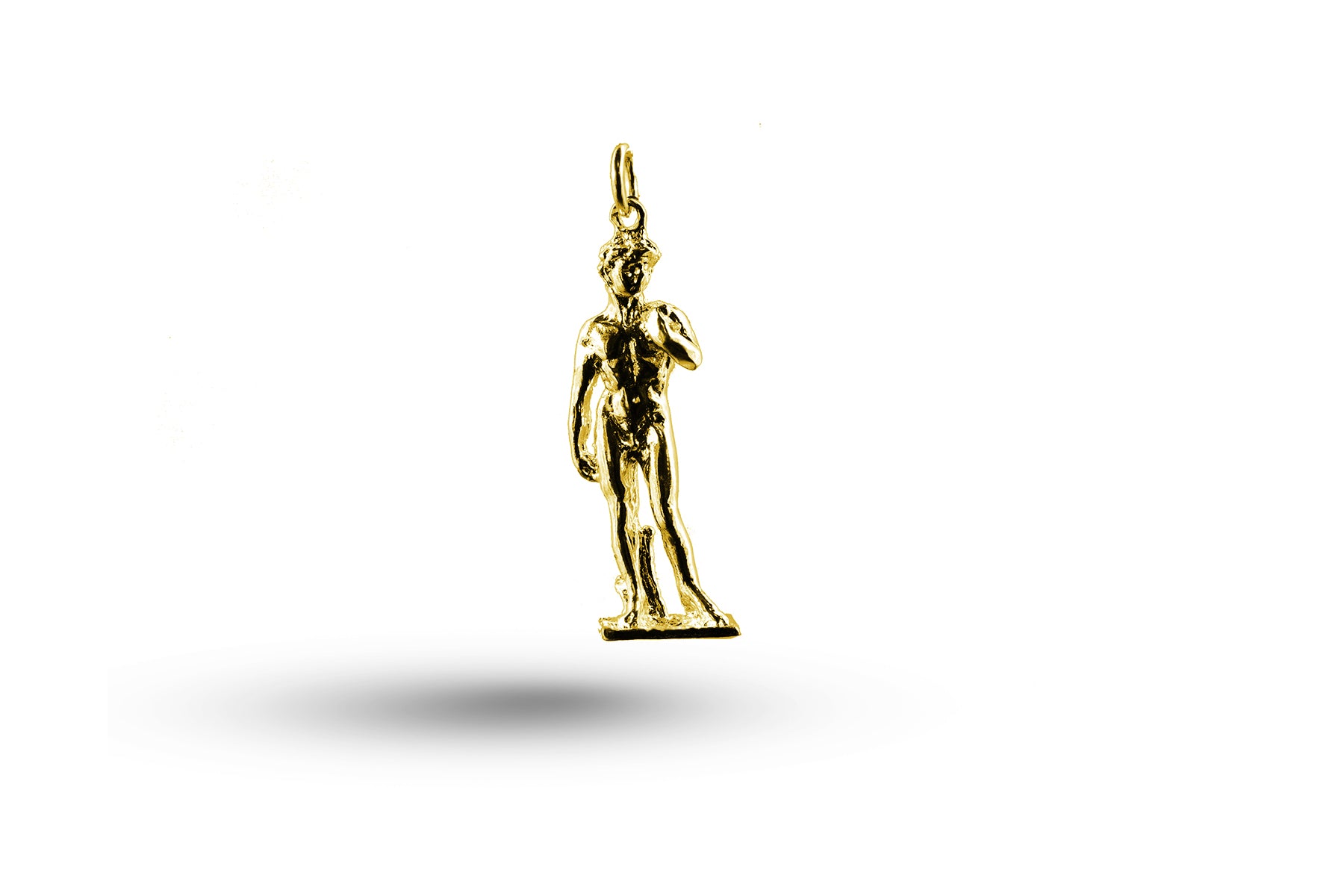 Yellow gold Statue of David charm.