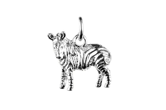 White gold Zebra charm. 