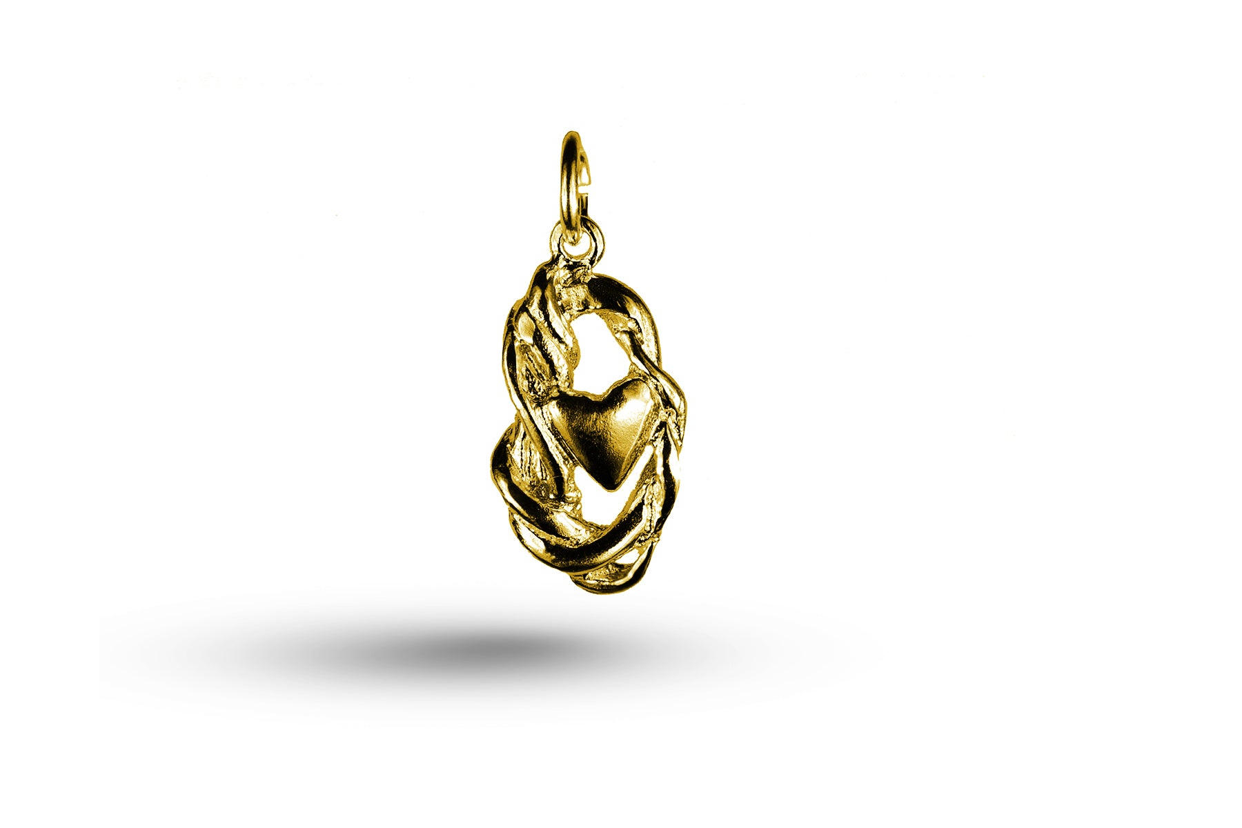 Yellow gold Lovers Knot charm.